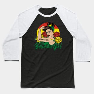 Bolivian Girl Baseball T-Shirt